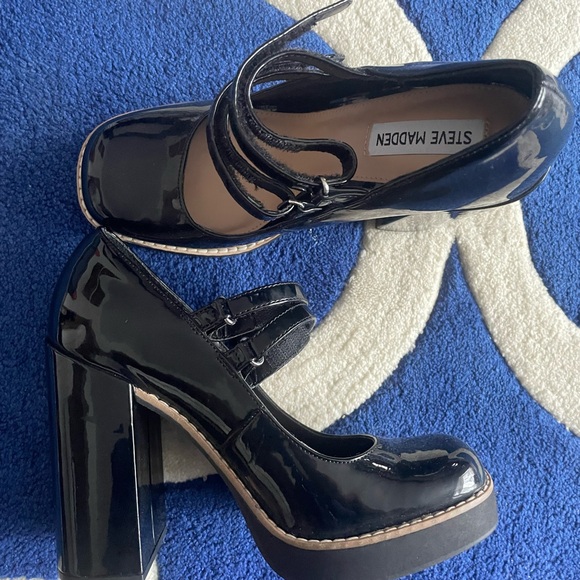 NWOT Steve Madden Twice Mary Jane Platform Pumps - Picture 5 of 7